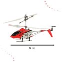 Helikopter zdalnie sterowany  w kolorze czerwonym to niezawodny model do nauki latania. Dzięki zaawansowanej technolog
