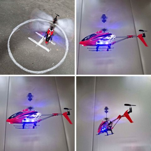 Helikopter zdalnie sterowany  w kolorze czerwonym to niezawodny model do nauki latania. Dzięki zaawansowanej technolog
