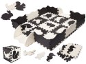 Mata edukacyjna soft play dla dzieci 114 x 114 cm, czarna