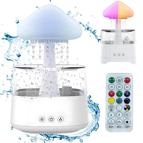 Nawilżacz powietrza dyfuzor zapachowy aromaterapia lampka LED RGB pilot USB
