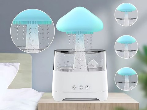 Nawilżacz powietrza dyfuzor zapachowy aromaterapia lampka LED RGB pilot USB