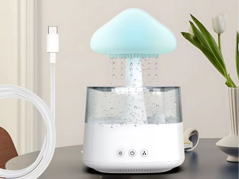Nawilżacz powietrza dyfuzor zapachowy aromaterapia lampka LED RGB pilot USB