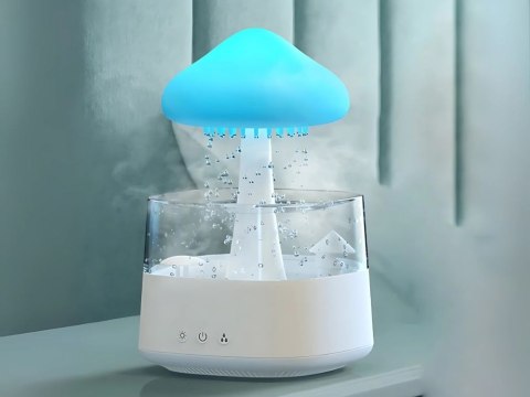 Nawilżacz powietrza dyfuzor zapachowy aromaterapia lampka LED RGB pilot USB
