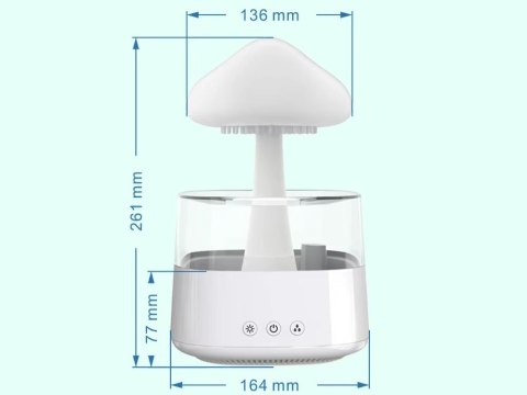 Nawilżacz powietrza dyfuzor zapachowy aromaterapia lampka LED RGB pilot USB