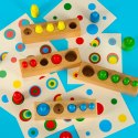 Nowoczesna gra edukacyjna z odważnikami drewnianymi dla dzieci
