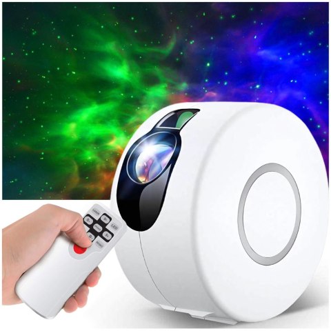 Projektor gwiazd rzutnik nieba lampka nocna nieba laserowy LED pilot
