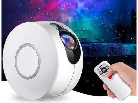 Projektor gwiazd rzutnik nieba lampka nocna nieba laserowy LED pilot