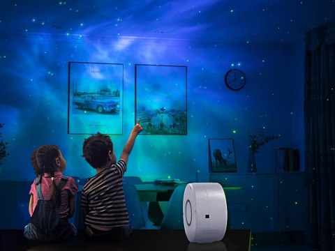 Projektor gwiazd rzutnik nieba lampka nocna nieba laserowy LED pilot