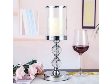 Świeczniki luksusowe w stylu glamour z eleganckim wykończeniem
