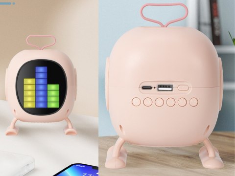 Głośnik karaoke Bluetooth z efektem LED - idealne do zabawy!