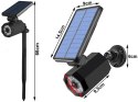 Nowoczesna lampa solarna ogrodowa z czujnikiem ruchu i zmierzchu