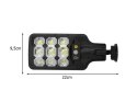 Nowoczesna lampa solarna LED z czujnikiem ruchu i pilotem