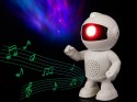 Nowoczesny projektor gwiazd do pokoju dziecięcego z głośnikiem Bluetooth