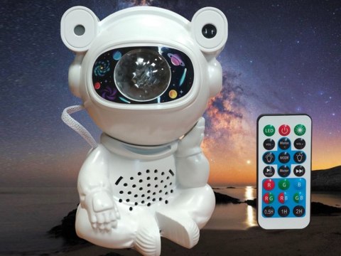 Nowoczesny projektor gwiazd w kształcie astronauty dla dzieci i dorosłych