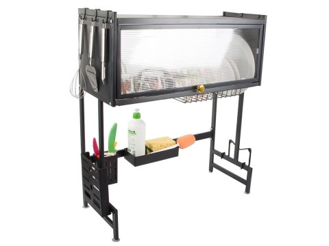Suszarka do naczyń talerzy sztućców duży ociekacz szafka organizer 65 cm