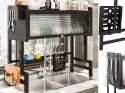 Suszarka do naczyń talerzy sztućców duży ociekacz szafka organizer 65 cm