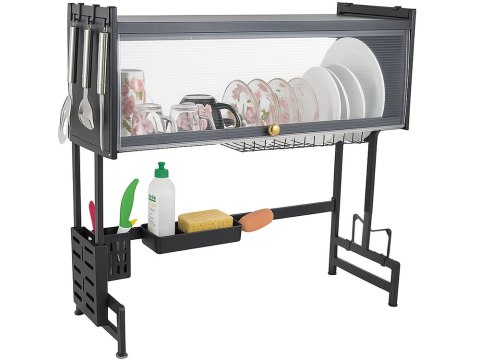 Suszarka do naczyń talerzy sztućców duży ociekacz szafka organizer 65 cm