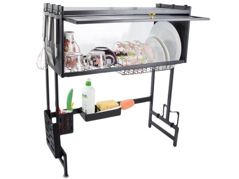 Suszarka do naczyń talerzy sztućców duży ociekacz szafka organizer 65 cm