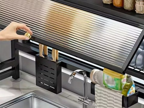 Suszarka do naczyń talerzy sztućców duży ociekacz szafka organizer 85 cm