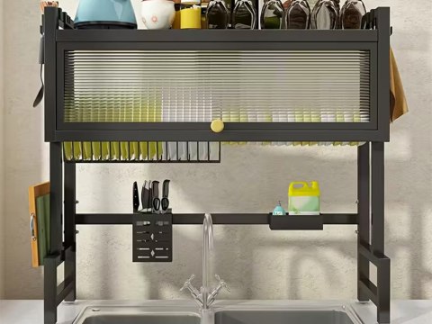 Suszarka do naczyń talerzy sztućców duży ociekacz szafka organizer 85 cm