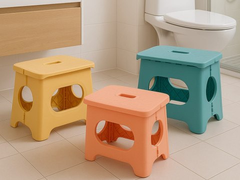 Taboret składany. Praktyczny, lekki i wytrzymały stołek kuchenny, idealny do każdego wnętrza.