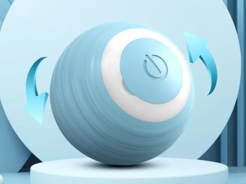 Zabawka interaktywna dla pupila - piłka LED wibracyjna USB