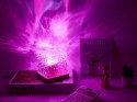Nowoczesna lampka LED RGB w formie kryształowej kostki z pilotem i zasilaniem USB