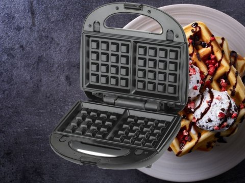 Opiekacz 6w1 toster gofrownica donuty wymienne płyty 850W nieprzywierający