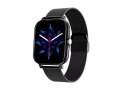 Nowoczesny smartwatch sportowy z funkcją rozmów, czarny