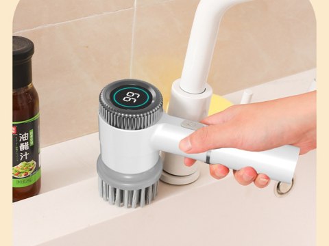 Elektryczna szczotka obrotowa 5w1 do sprzątania w kuchni i łazience