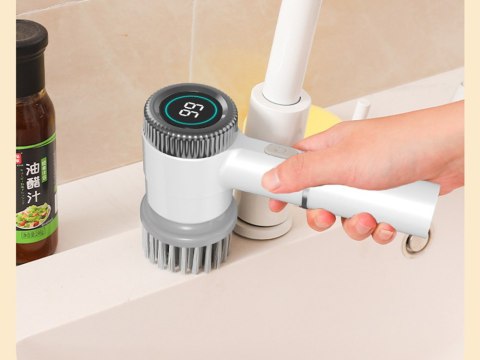 Elektryczna szczotka obrotowa 5w1 do sprzątania w kuchni i łazience