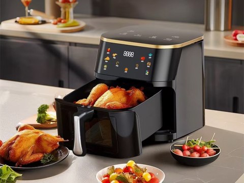 Frytkownica beztłuszczowa frytownica AIr fryer duża do pieczenia 1400W 10l