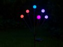 Nowoczesne lampki solarne RGB do ogrodu z automatycznym włączaniem