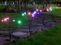 Nowoczesne lampki solarne RGB do ogrodu z automatycznym włączaniem
