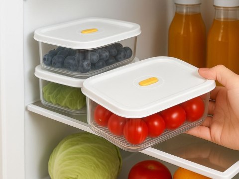 Pojemnik na żywność z hermetyczną pokrywką, 600ml - organizacja kuchni w zasięgu ręki