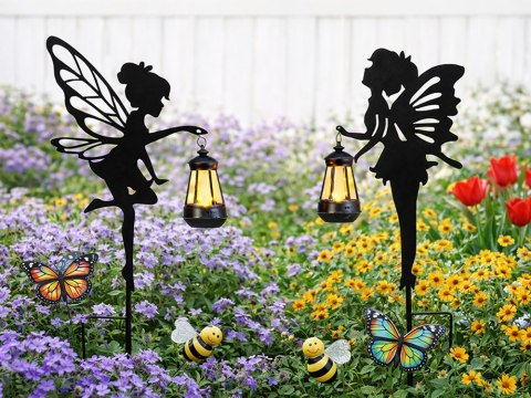 Lampa solarna wróżka - zestaw 2 sztuk do ogrodu