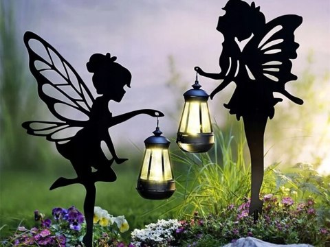 Lampa solarna wróżka - zestaw 2 sztuk do ogrodu