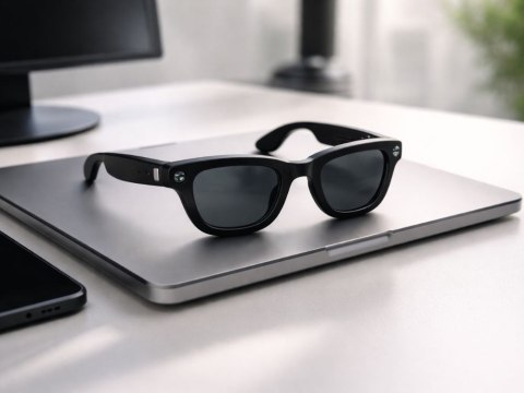 Inteligentne okulary AI z kamerą FULL HD dyktafon bluetooth tłumaczenie