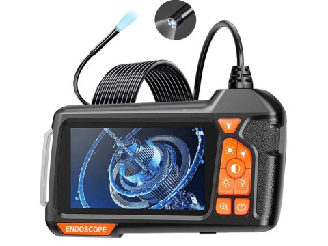 Kamera inspekcyjna endoskop HD 5m IP67 USB 6LED do rur wyświetlacz LCD