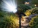 Nowoczesna lampa solarna do ogrodu z czujnikiem zmierzchu i regulacją kąta świecenia
