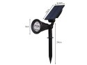 Nowoczesna lampa solarna do ogrodu z czujnikiem zmierzchu i regulacją kąta świecenia