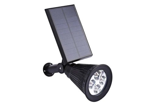 Nowoczesna lampa solarna do ogrodu z czujnikiem zmierzchu i regulacją kąta świecenia