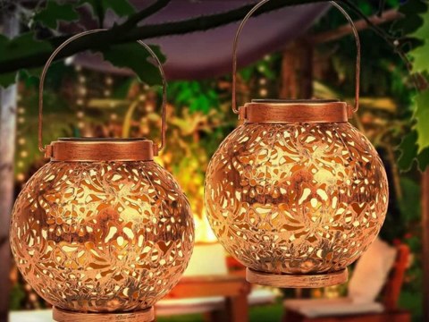 LAMPION SOLARNY LED W STYLU RETRO DLA ODDYCHAJĄCEJ ATMOSFERY TWOJEGO OGRODU
