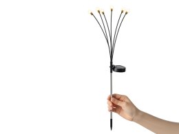 LAMPKI OGRODOWE SOLARNE KULECZKI 2 SZTUKI PO 6 LAMPEK LED DŁUGIE 70 CM
