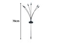 LAMPKI OGRODOWE SOLARNE KULECZKI 2 SZTUKI PO 6 LAMPEK LED DŁUGIE 70 CM