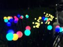 Nowoczesne lampki solarne RGB do ogrodu z automatycznym włączaniem