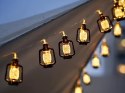 LAMPKI SOLARNE LED - DEKORACYJNA GIRLANDA Z LAMPIONAMI DO OGRODU I TARASU