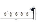 LAMPKI SOLARNE LED - DEKORACYJNA GIRLANDA Z LAMPIONAMI DO OGRODU I TARASU