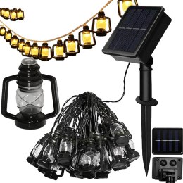 LAMPKI SOLARNE LED Z GIRLANDĄ - OŚWIETLENIE NA TARAS I BALKON