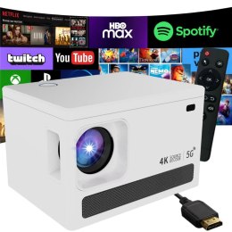 Nowoczesny projektor wideo 4K z Android TV - kino w Twoim domu